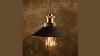 Distressed Metal And Rope Ceiling Light Industrial Style Pipework Light Fitting.
