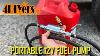 Roughneck 12V Fuel Transfer Pump 11 GPM, Manual Nozzle, Hose